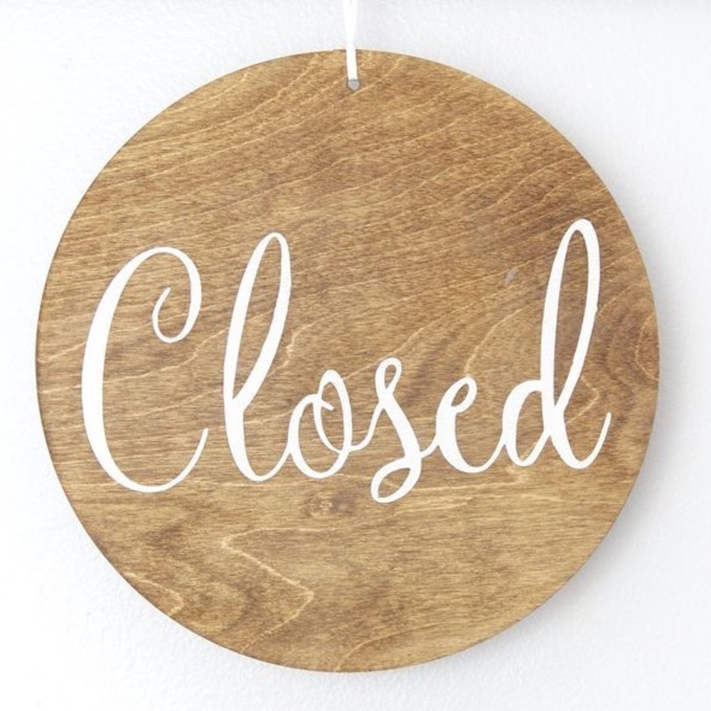This closet is closed. Thank you.